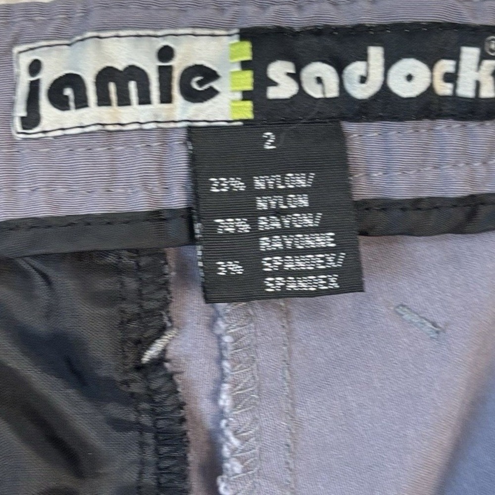 Jamie Sadock Womens Gray Golf Pants Size 2 Stretch Technical Trousers Zippered - Picture 3 of 10